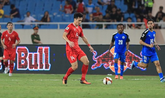Tuyển Việt Nam thắng Philippines 3-2 trên sân Mỹ Đình. Ảnh: Minh Dân