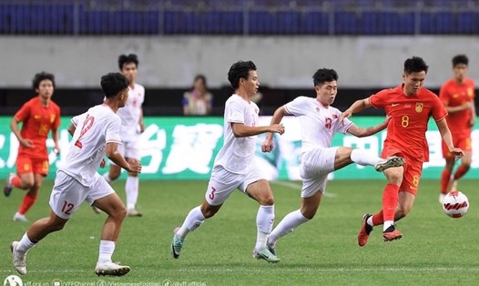 U19 Việt Nam sẽ chạm trán với U19 Hàn Quốc tại giải U19 Quốc tế 2024. Ảnh: VFF