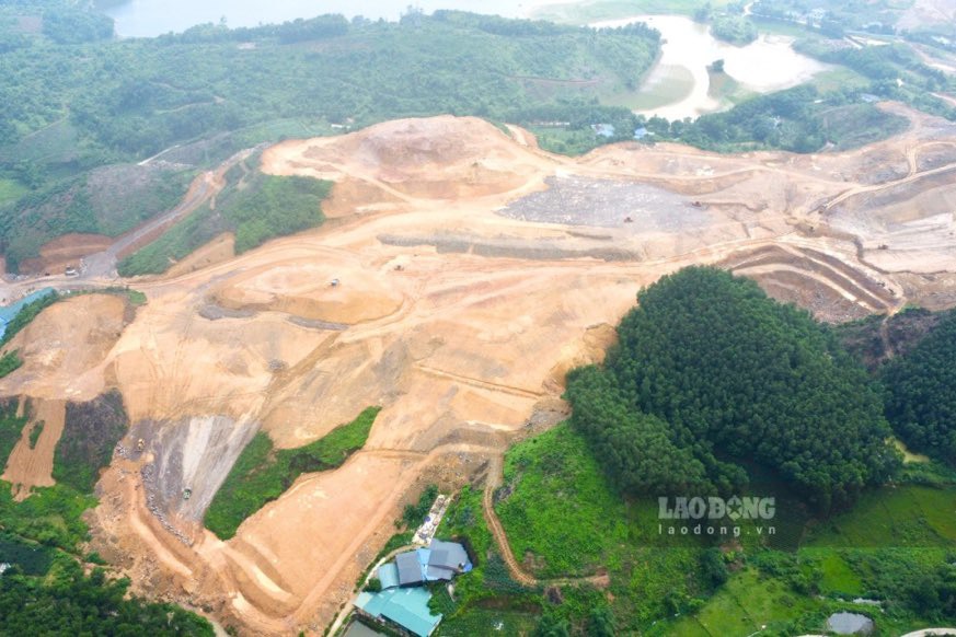 Dự án khu thể thao sân golf tại Thái Nguyên. Ảnh: Lam Thanh