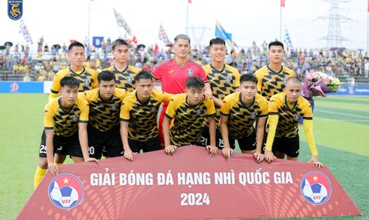 Câu lạc bộ Bắc Ninh tại giải hạng Nhì Quốc gia 2024. Ảnh: BNFC