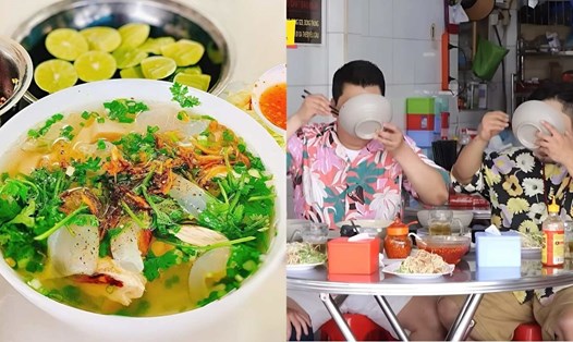 Những vị khách Hàn Quốc thưởng thức đặc sản Nha Trang khi tham gia chương trình thực tế ghi hình ở Việt Nam.