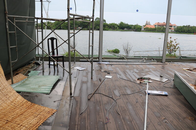 Hiện trường xây trái phép và lấn chiếm sông Sài Gòn đã được tháo dỡ xong. Ảnh: PV