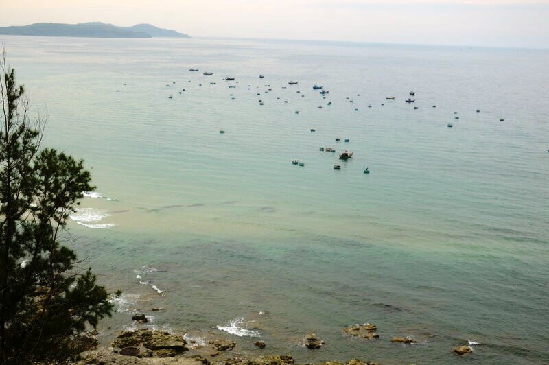 Ngoài thu hút khách du lịch, biển Lệ Thủy cũng là nơi hàng nghìn hộ dân khai thác hải sản. Ảnh: Viên Nguyễn