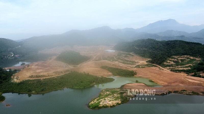 Dự án xây dựng sân golf tại TP. Phổ Yên. Ảnh: Lam Thanh