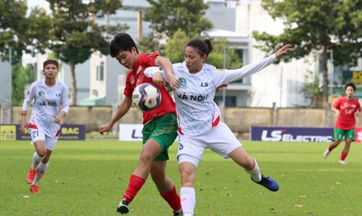 Lượt về giải bóng đá nữ vô địch quốc gia 2024 diễn ra tại Hà Nội. Ảnh: VFF