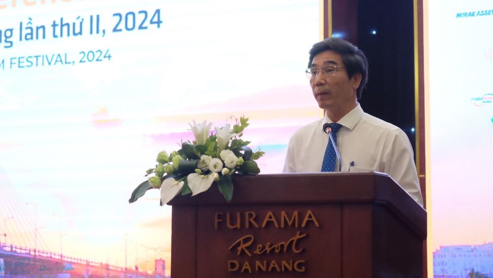 Ông Trần Chí Cường – Phó Chủ tịch UBND thành phố Đà Nẵng phát biểu tại buổi họp báo. Ảnh: Trần Thi