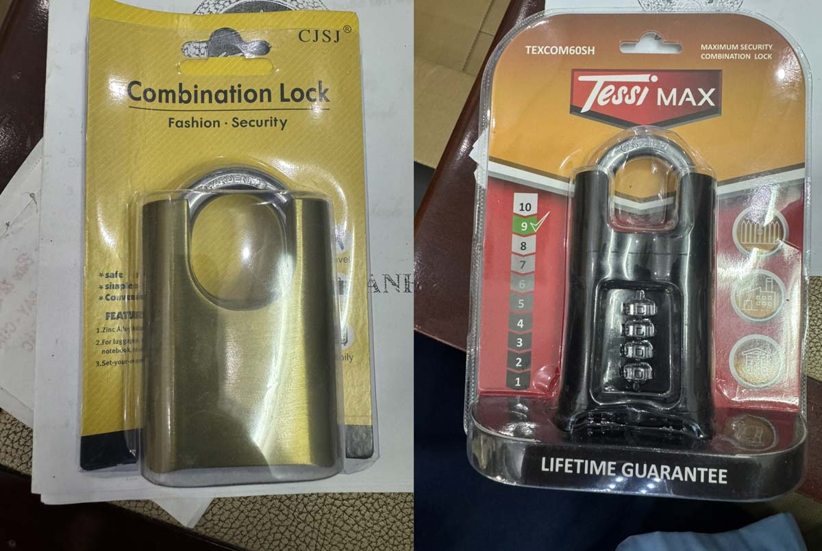 Một số hình ảnh hàng hóa có dấu hiệu vi phạm. Ảnh: Cục QLTT tỉnh Nam Định