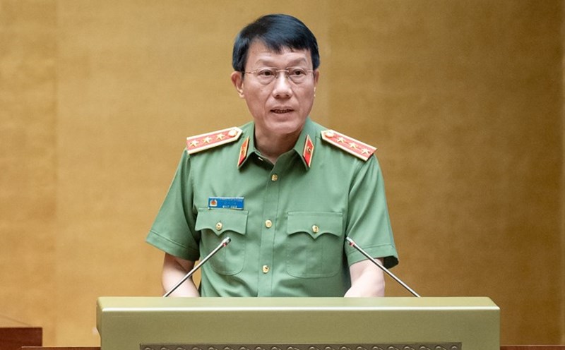 Thượng tướng Lương Tam Quang - Bộ trưởng Bộ Công an được phân công chủ trì làm việc với 2 địa phương Đà Nẵng và Hưng Yên. Ảnh: Quốc hội