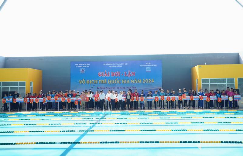  Giải Bơi và Lặn vô địch trẻ quốc gia năm 2024. Ảnh: Nguyễn Linh