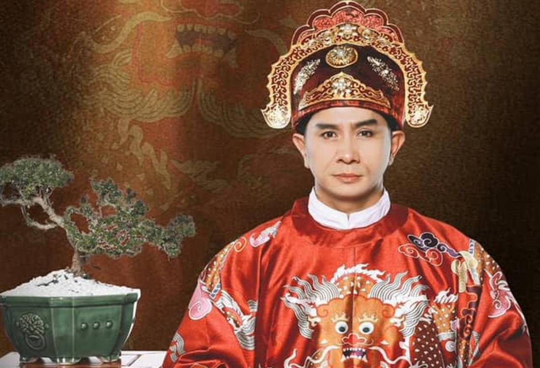 Tạo hình Lê Văn Duyệt trong vở “Đức thượng công Tả quân Lê Văn Duyệt - Người mang 9 án tử". Ảnh: Sân khấu Sử Việt học đường