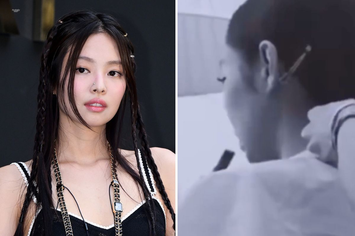 Jennie (Blackpink) bị chỉ trích vì hút thuốc lá điện tử trong nhà ngay trước mặt nhân viên. Ảnh: Naver