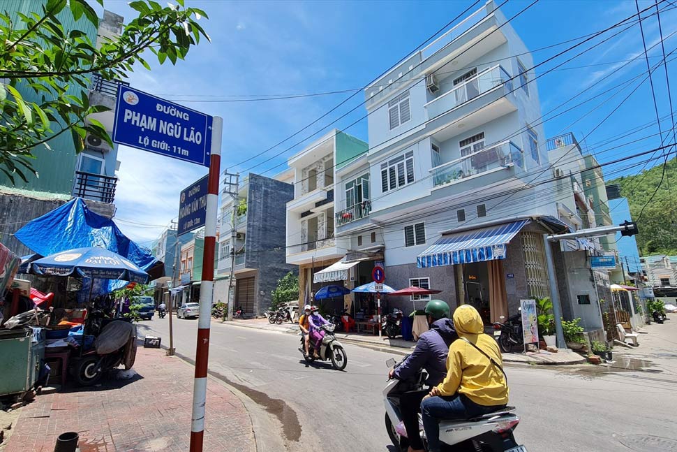 Tuyến đường công trình xây dựng đường Hoàng Văn Thụ nối dài tại TP Quy Nhơn (Bình Định). Ảnh: Hoài Luân