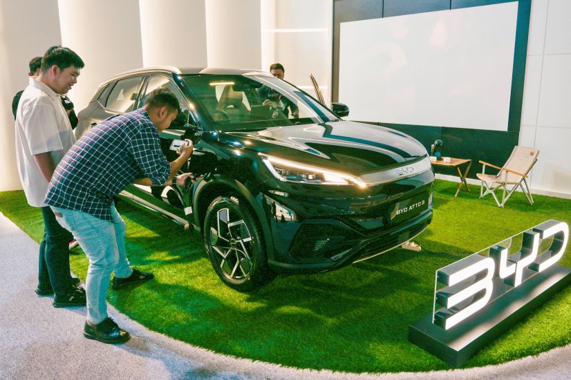 BYD, một trong những hãng xe điện hàng đầu của Trung Quốc.Ảnh: AFP