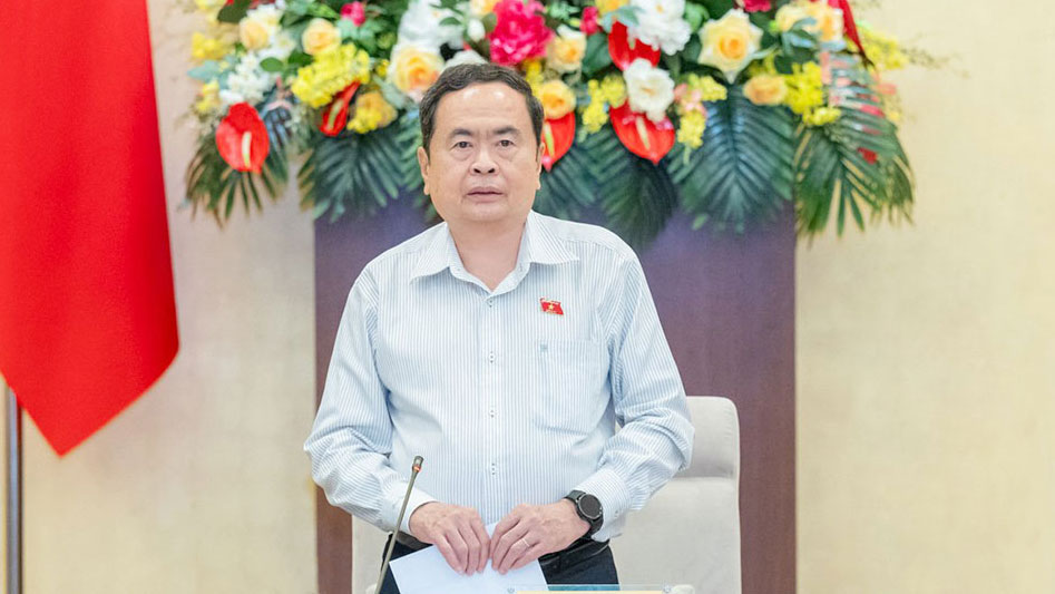 Chủ tịch Quốc hội Trần Thanh Mẫn nói rằng, cần quan tâm đến chế độ, triển khai tốt chính sách tiền lương mới từ tháng 7.2024. Ảnh: Lâm Hiển