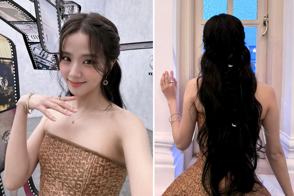 Jisoo (Blackpink) dùng nhẫn đắt đỏ làm phụ kiện tóc. Ảnh: Instagram