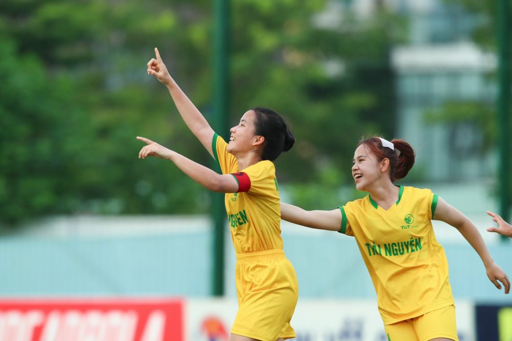 Thái Nguyên tạo bất ngờ ở lượt 6 giải bóng đá nữ U16 Quốc gia 2024. Ảnh: VFF