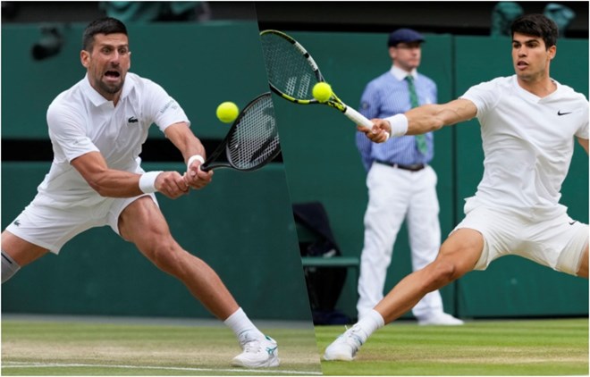 Alcaraz và Djokovic tái đấu ở chung kết Wimbledon 2024