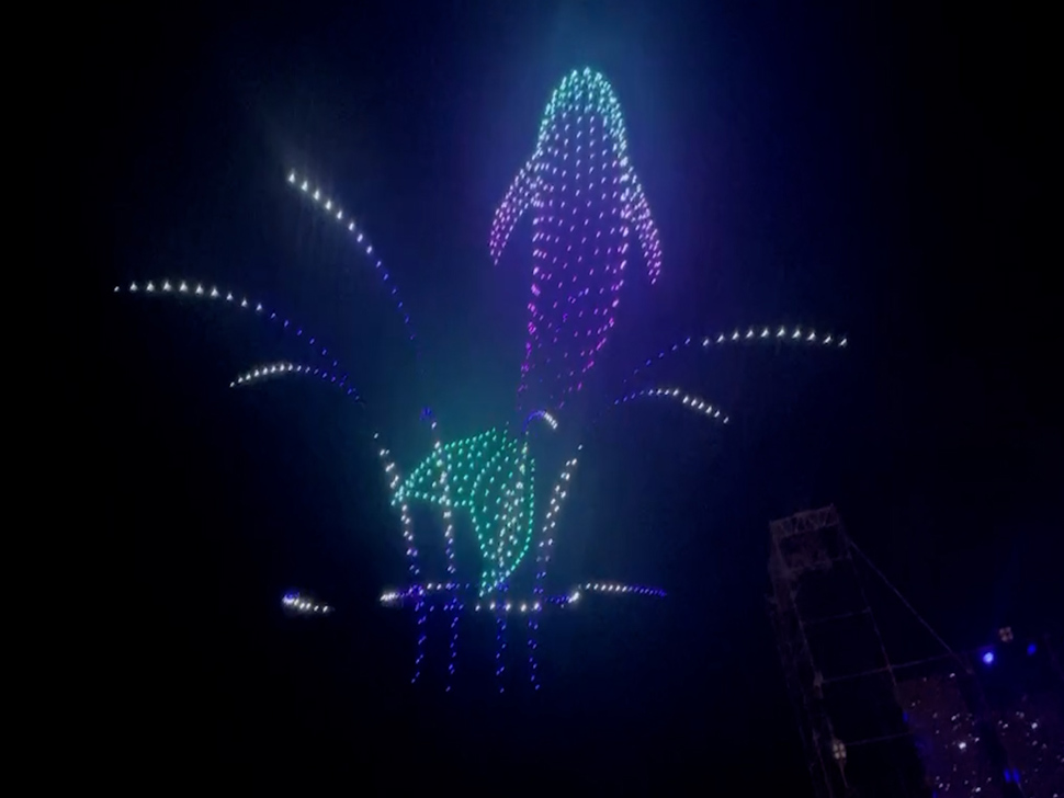 Hàng nghìn drone light sẽ trình diễn trên bầu trời Nha Trang tại lễ hội ánh sáng 2024. Ảnh: Phương Linh