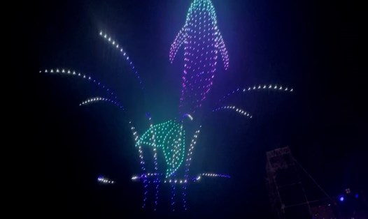 Hàng nghìn drone light sẽ trình diễn trên bầu trời Nha Trang tại lễ hội ánh sáng 2024. Ảnh: Phương Linh