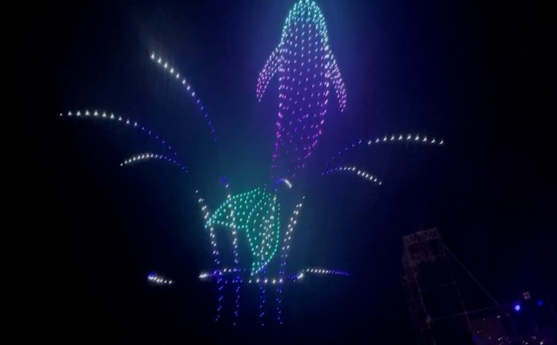 Hàng nghìn drone light sẽ trình diễn trên bầu trời Nha Trang tại lễ hội ánh sáng 2024. Ảnh: Phương Linh