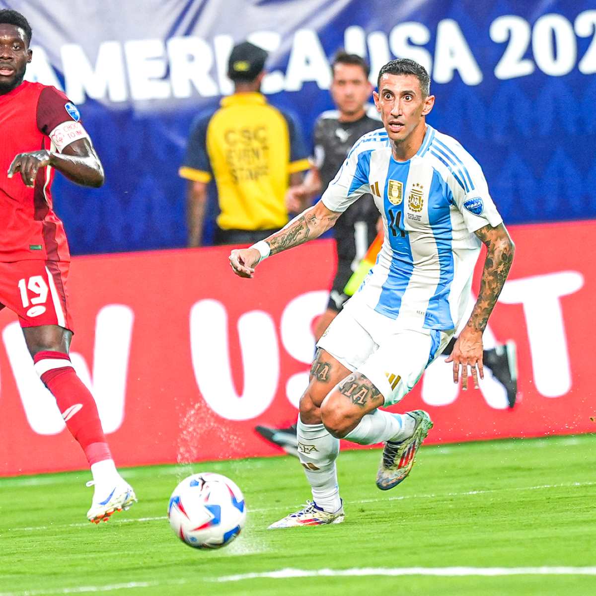 Chung kết Copa America 2024 sẽ là trận đấu cuối cùng của Angel Di Maria cho tuyển Argentina. Ảnh: AFA