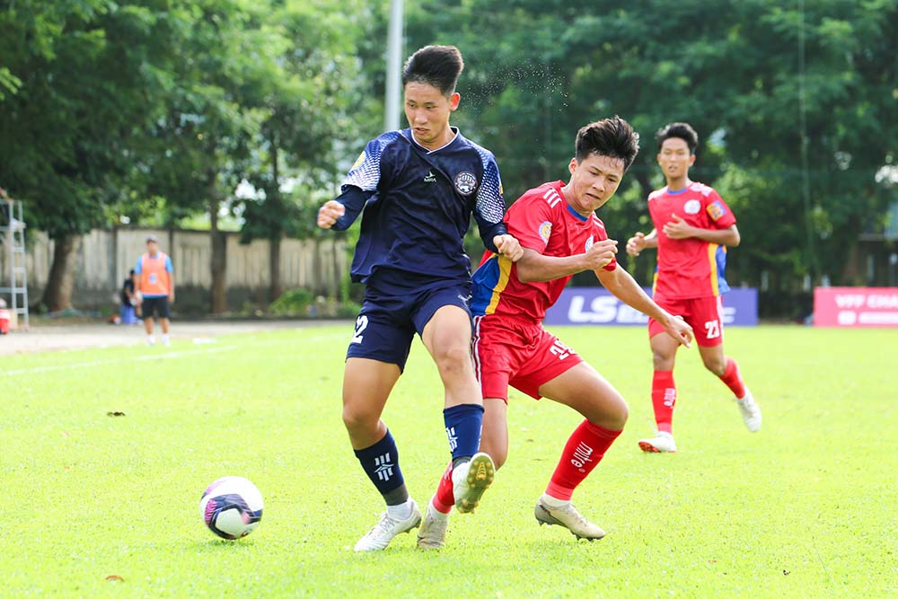 U17 Ba Ria - Vung Tau could not score against U17 Dong Thap. Photo: VFF