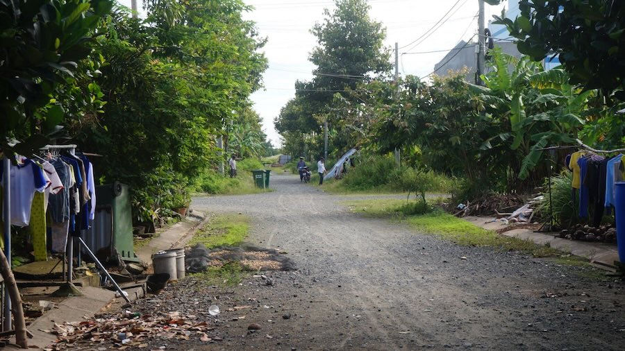 The current status of the Go Den residential area project is still unfinished. Photo: An Long