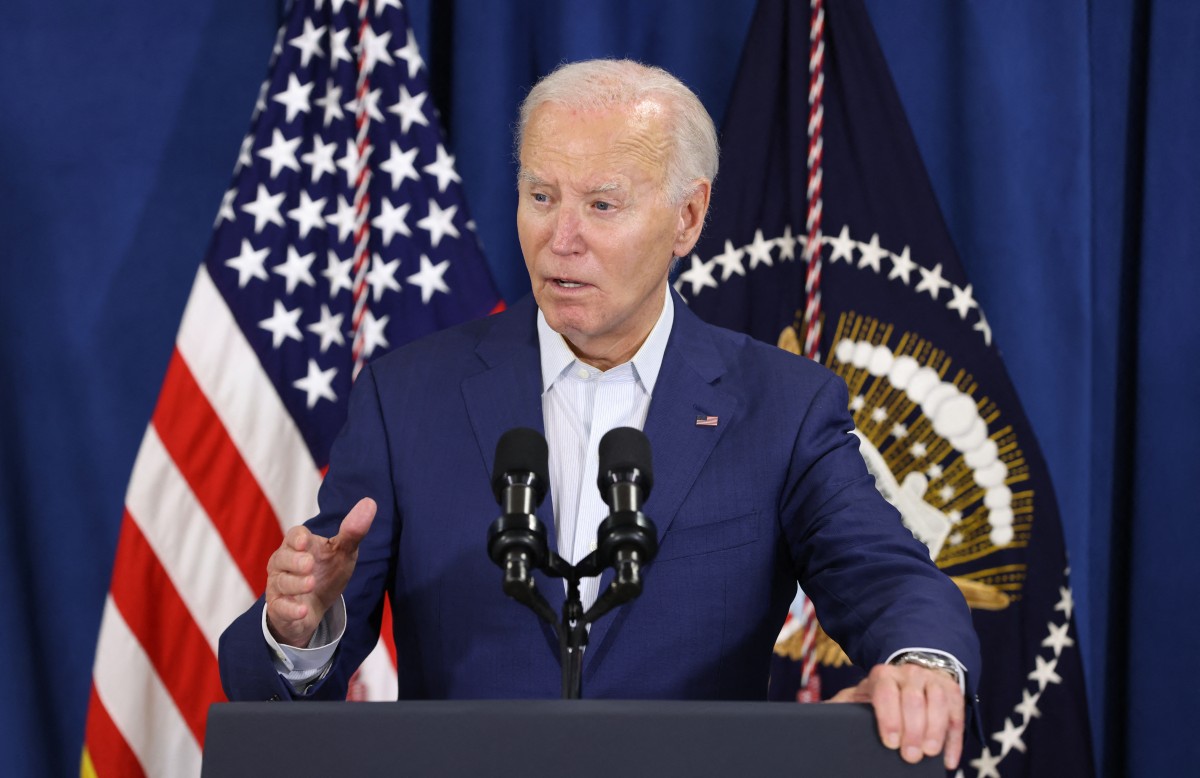 Tổng thống Mỹ Joe Biden lên án vụ nổ súng trong buổi vận động tranh cử của ông Donald Trump. Ảnh: AFP