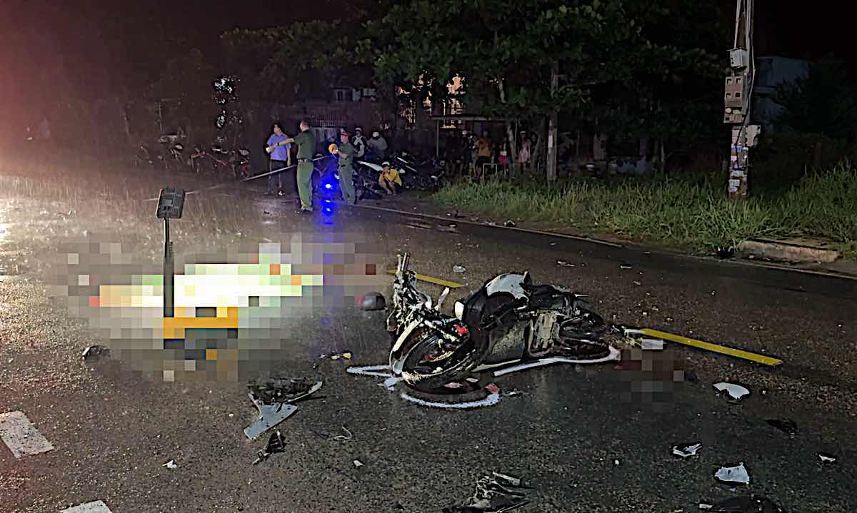 Scene of the accident. Photo: Duy Tuan