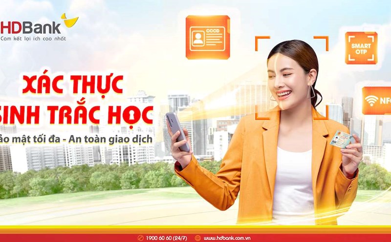 HDBank đang triển khai cho khách hàng cập nhật dữ liệu sinh trắc học.