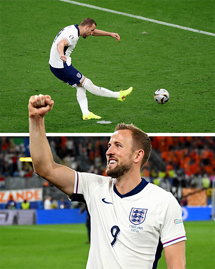 Harry Kane is sharing the title of "EURO 2024 top scorer" with 5 other names. Photo: FA