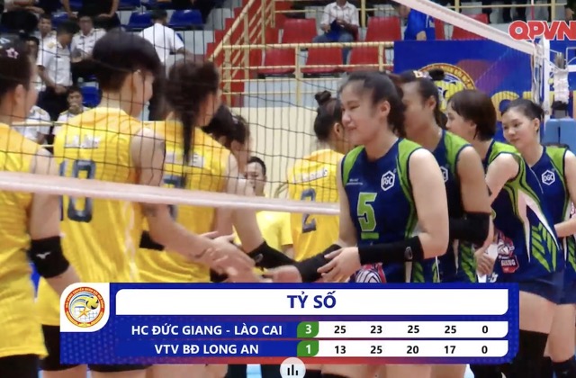 VTV Bình Điền Long An thất bại 1-3 trước Hóa chất Đức Giang Lào Cai.  