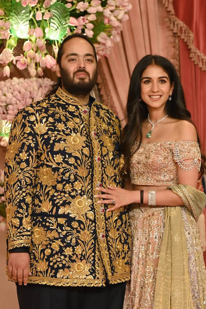 Anant Ambani and his wife's wedding cost hundreds of millions of dollars. Photo: Page Six