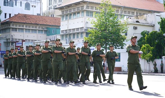 Lực lượng tham gia bảo vệ an ninh, trật tự ở cơ sở có nhiệm vụ hỗ trợ nắm tình hình về an ninh, trật tự; hỗ trợ xây dựng phong trào toàn dân bảo vệ an ninh Tổ quốc. Ảnh: Minh Quân