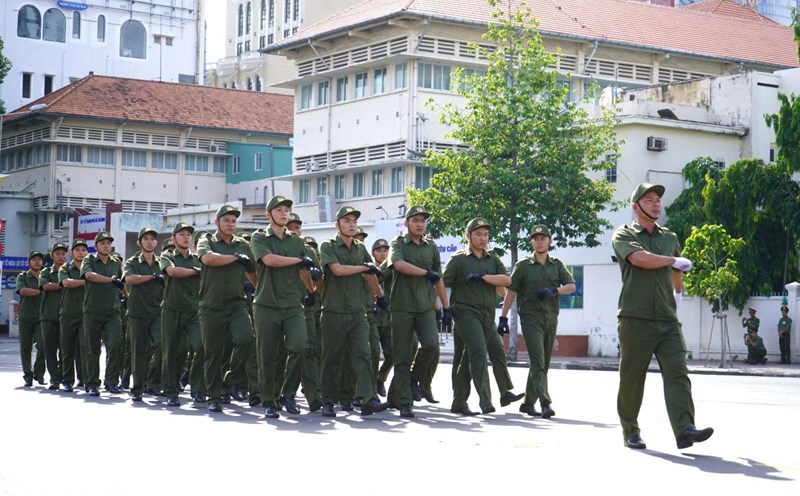 Lực lượng tham gia bảo vệ an ninh, trật tự ở cơ sở có nhiệm vụ hỗ trợ nắm tình hình về an ninh, trật tự; hỗ trợ xây dựng phong trào toàn dân bảo vệ an ninh Tổ quốc. Ảnh: Minh Quân