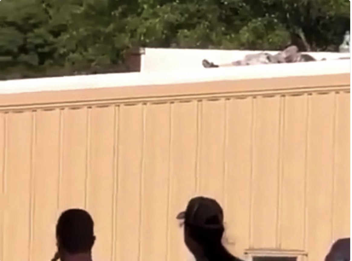 Hình ảnh một người được cho là nghi phạm bị tiêu diệt ở hiện trường ám sát ông Trump. Ảnh chụp màn hình ABC News