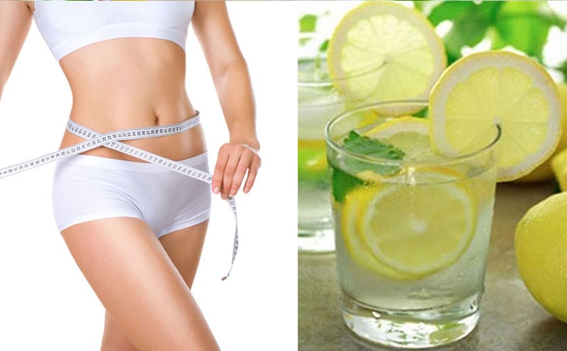 Lemon juice and salt help speed up the weight loss process. Graphic photo: Han Lam.