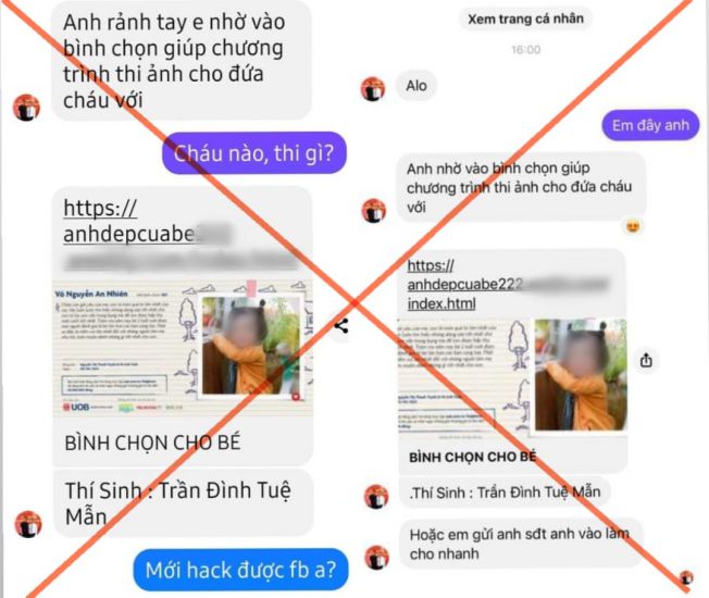 Nở rộ hình thức lừa đảo bình chọn cuộc thi ảnh trực tuyến. 
Ảnh: Thu Giang