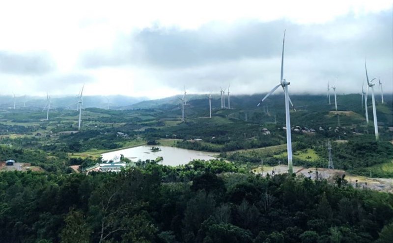Dự án điện gió triển khai ở xã Hướng Linh, thuộc huyện miền núi biên giới Hướng Hóa được bán 100% cổ phần cho nhà đầu tư nước ngoài. Ảnh Hưng Thơ