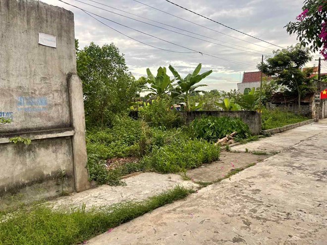 Ông Phước bỏ 800 triệu đồng mua 2 mảnh đất ở xã Đô Thành (huyện Yên Thành, Nghệ An) nhưng được giao sổ đỏ giả. Ảnh: Quang Đại