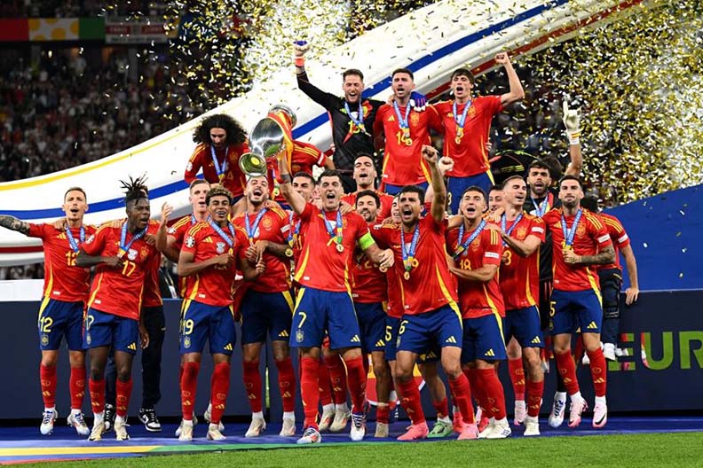 This victory helped Spain win the championship of Europe's most prestigious tournament for the fourth time.