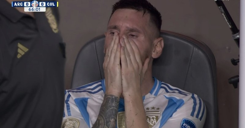 Messi khóc nức nở rời sân trong trận chung kết Copa America 2024