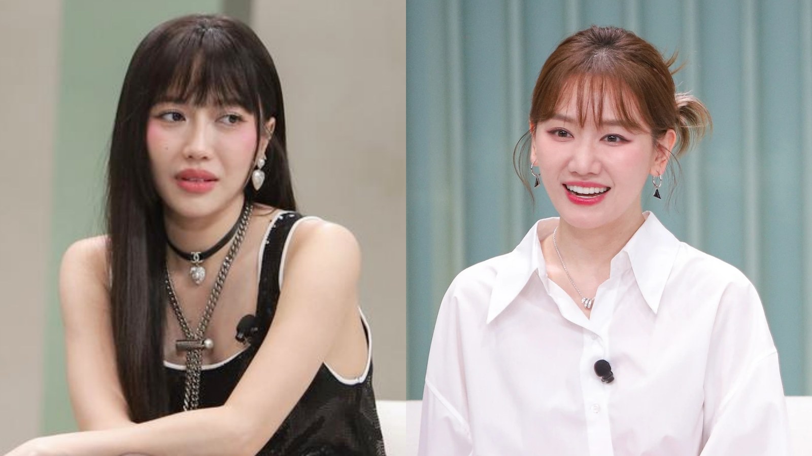 Diệu Nhi và Hari Won bình luận show "Đảo thiên đường". Ảnh: Nhà sản xuất