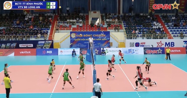 VTV Binh Dien Long An won set 2.