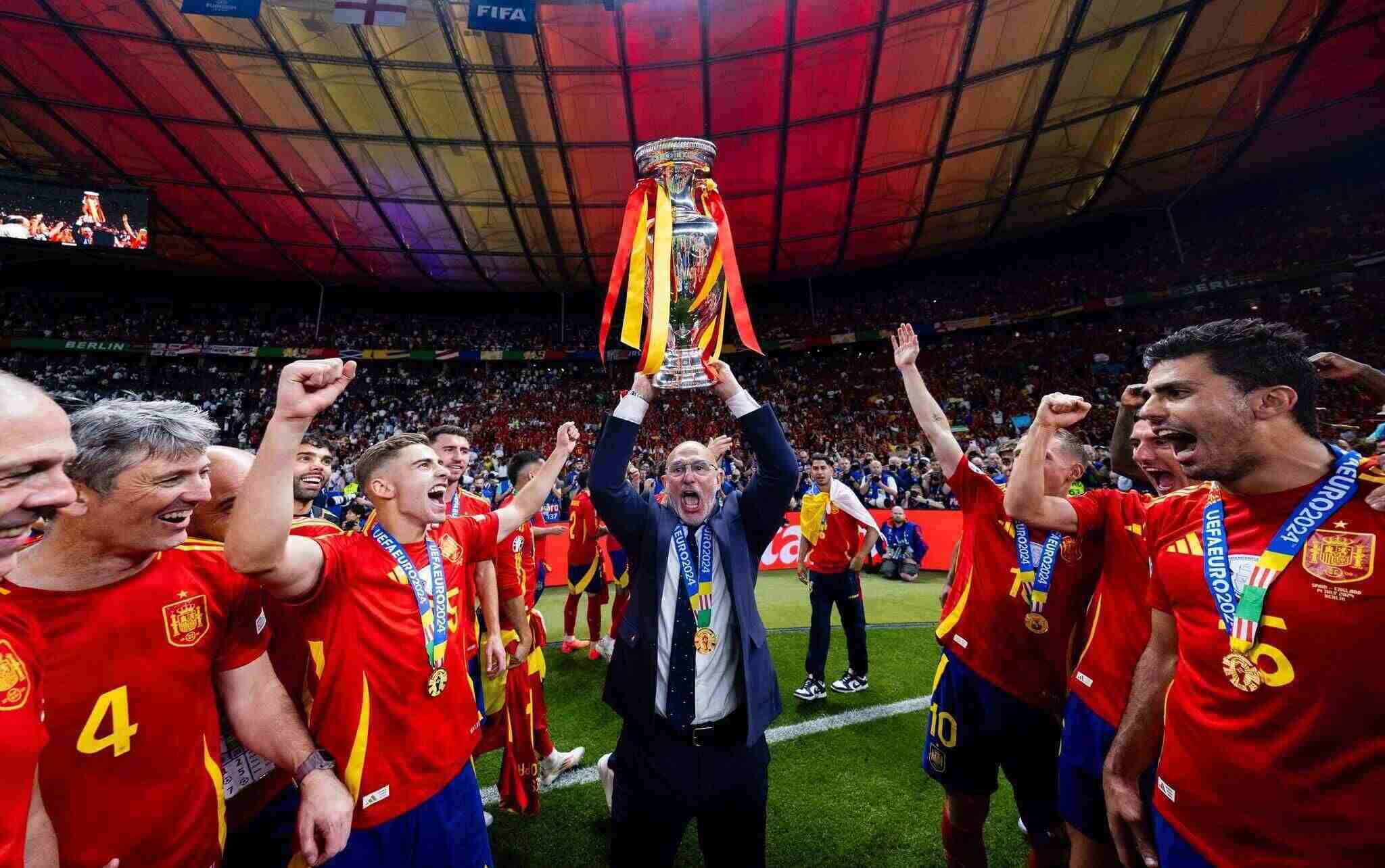 De la Fuente and his students deserve the EURO 2024 championship. Photo: Spanish Football Federation