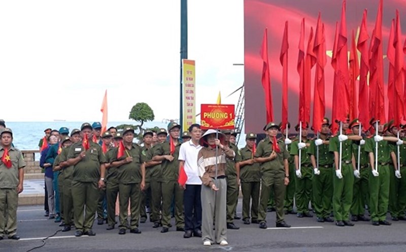 Lực lượng trật tự thôn ở Bà Rịa - Vũng Tàu. Ảnh: Công an Bà Rịa Vũng Tàu