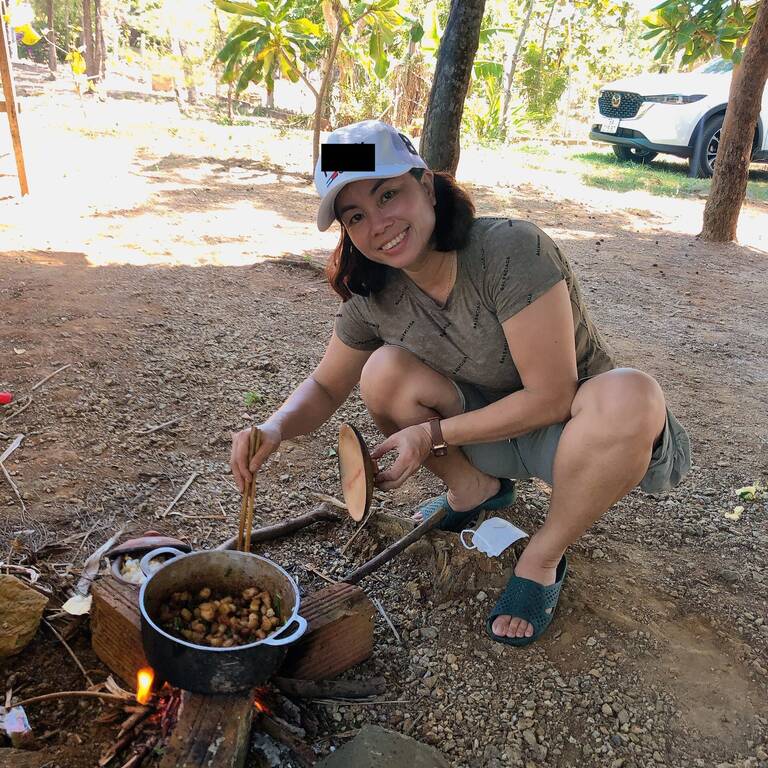 The whole group often cooks for themselves to save costs. Photo: NVCC