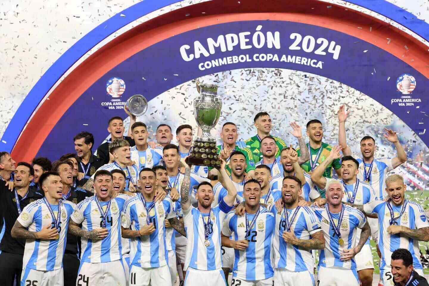 Argentina bảo vệ thành công chức vô địch Copa America.  Ảnh: Copa America