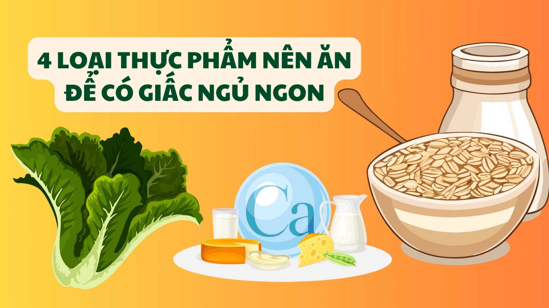 Les 4 types d'aliments a manger pour un bon sommeil