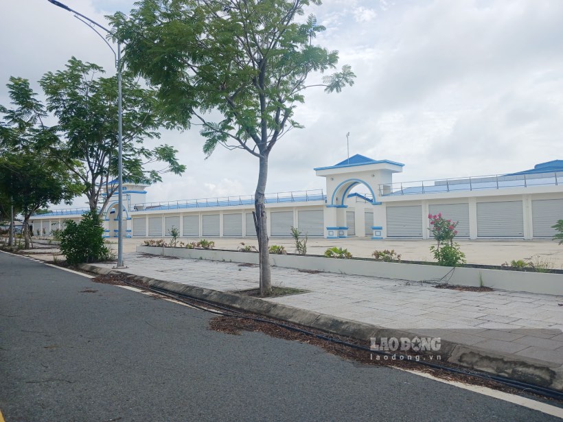 Dự án chỉnh trang khu dân cư đô thị và chợ trung tâm huyện Bình Đại (tỉnh Bến Tre). Ảnh: Thành Nhân